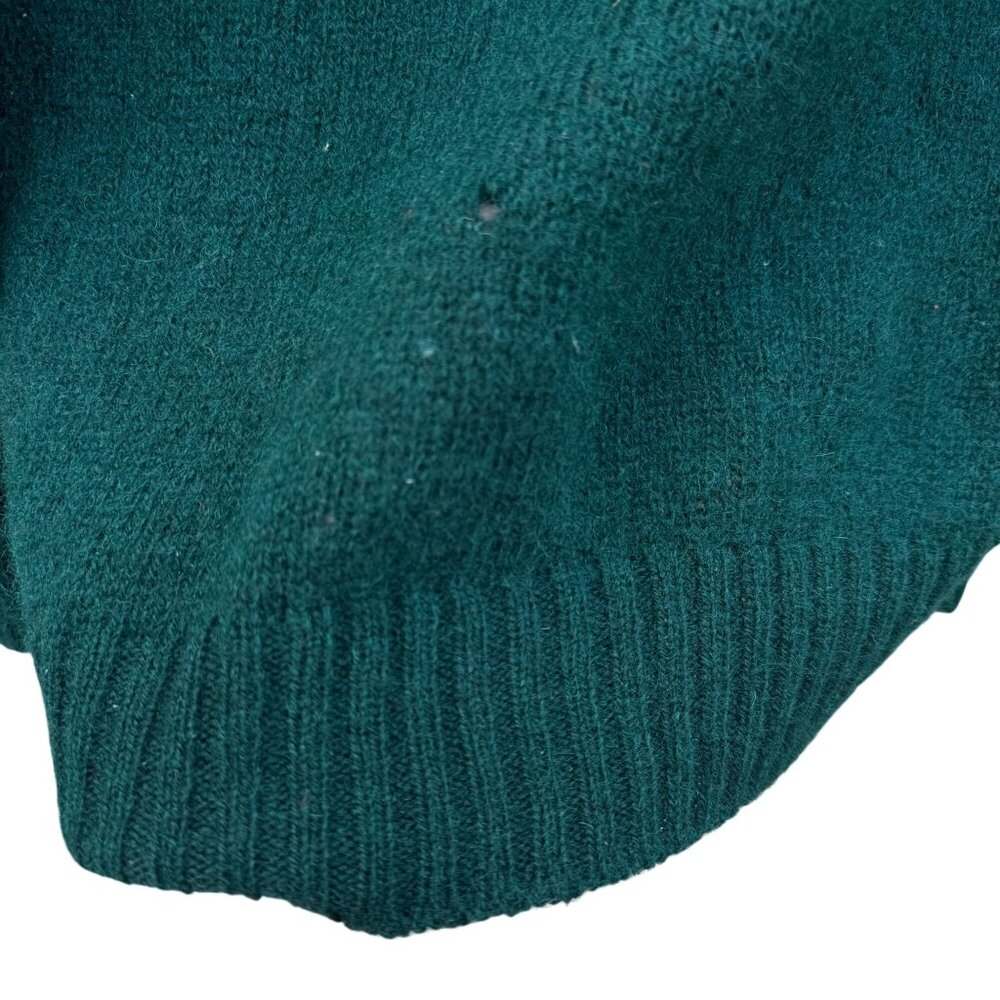Braemar Vintage Womens Green‎ Wool Knit Shetland Cardigan Sweater Button Defects - Picture 6 of 14